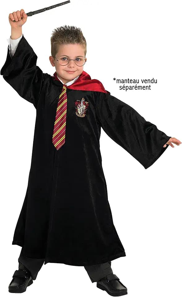 Rubies Costume Co Rubies Harry Potter offizielles Zubehör-Set mit Zauberstab + Brille + Krawatte (Kinder)