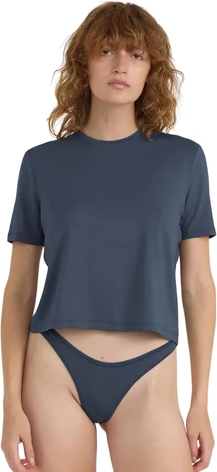 Organic Basics Women's Soft Touch Short-Sleeve Boxy Tee