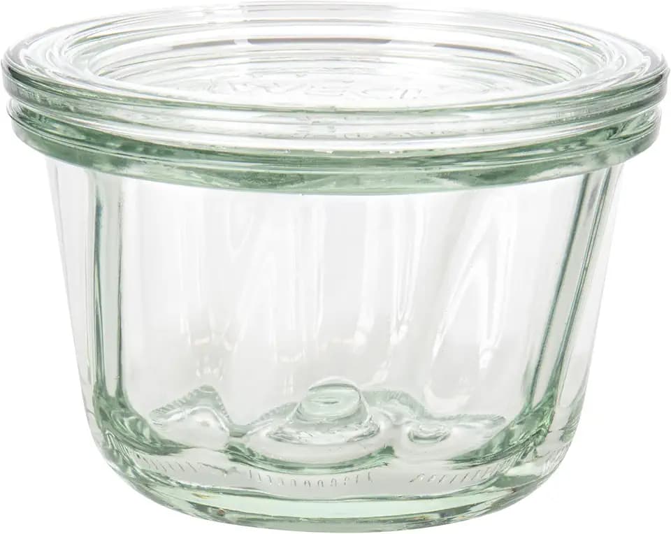 Weck Gugelhupfgläser 165 ml 6er Karton (Gläser für den Gugelhupfkuchen mit 80 mm RR-Deckel) 45833, Durchsichtig