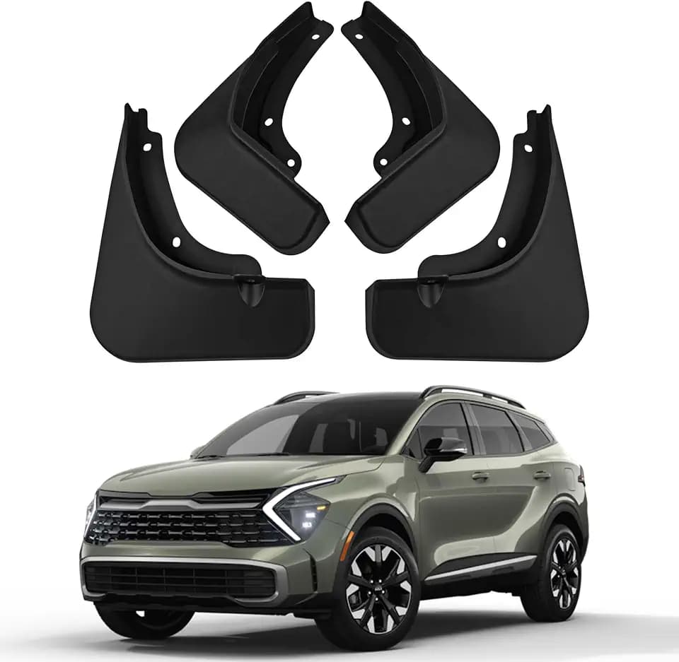 Mud Flaps Compatible with 2026 Kia Sportage Accessories 2025 2024 2023