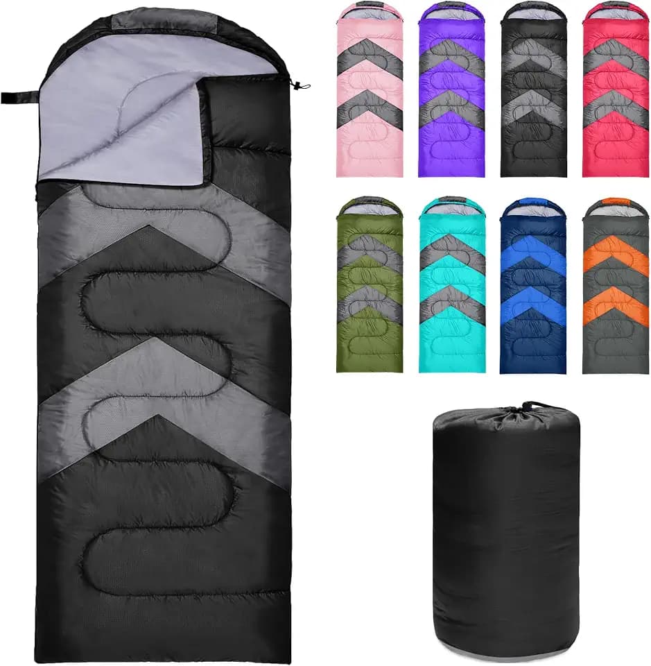 Schlafsack 3-4 Jahreszeite für Outdoor Camping Warme Einzelne Erwachsene Wasserdicht Leichter Ultraleicht Schlafsack für Erwachsene Kinder Camping Wandern Reise