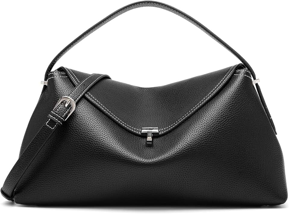Women's Microfiber Leather Crossbody Bags, T Lock Handbags