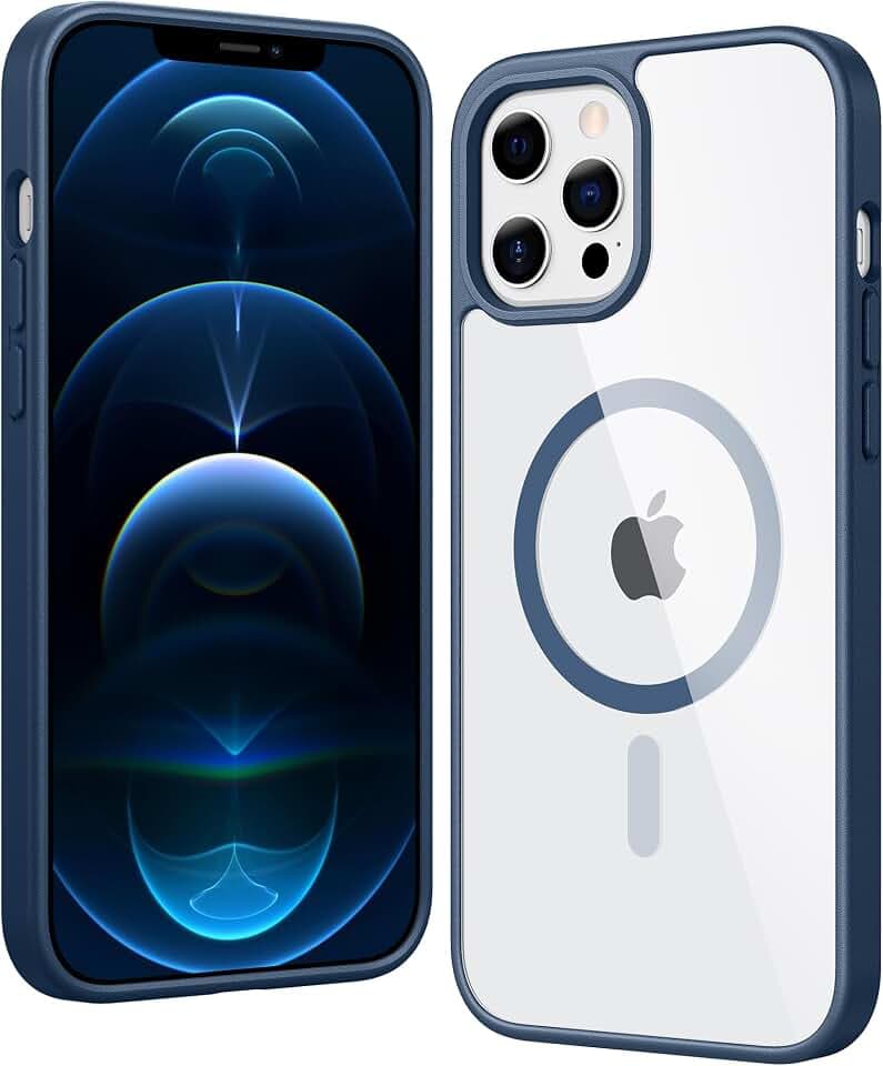 FNTCASE for iPhone 12 Pro-Max Case Compatible with Magsafe Clear Phonecase