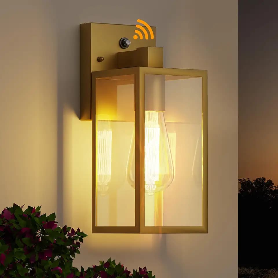 Dusk to Dawn Exterior Lighting Fixtures, Outdoor Porch Light Wall Sconce