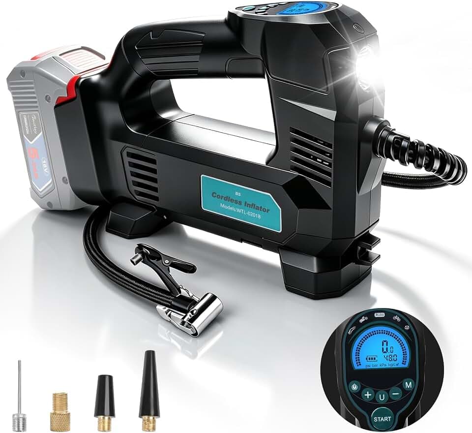 Waitley Kompressor für Bosch Akku Professional 18V GBA/ProCORE, 10,34 bar