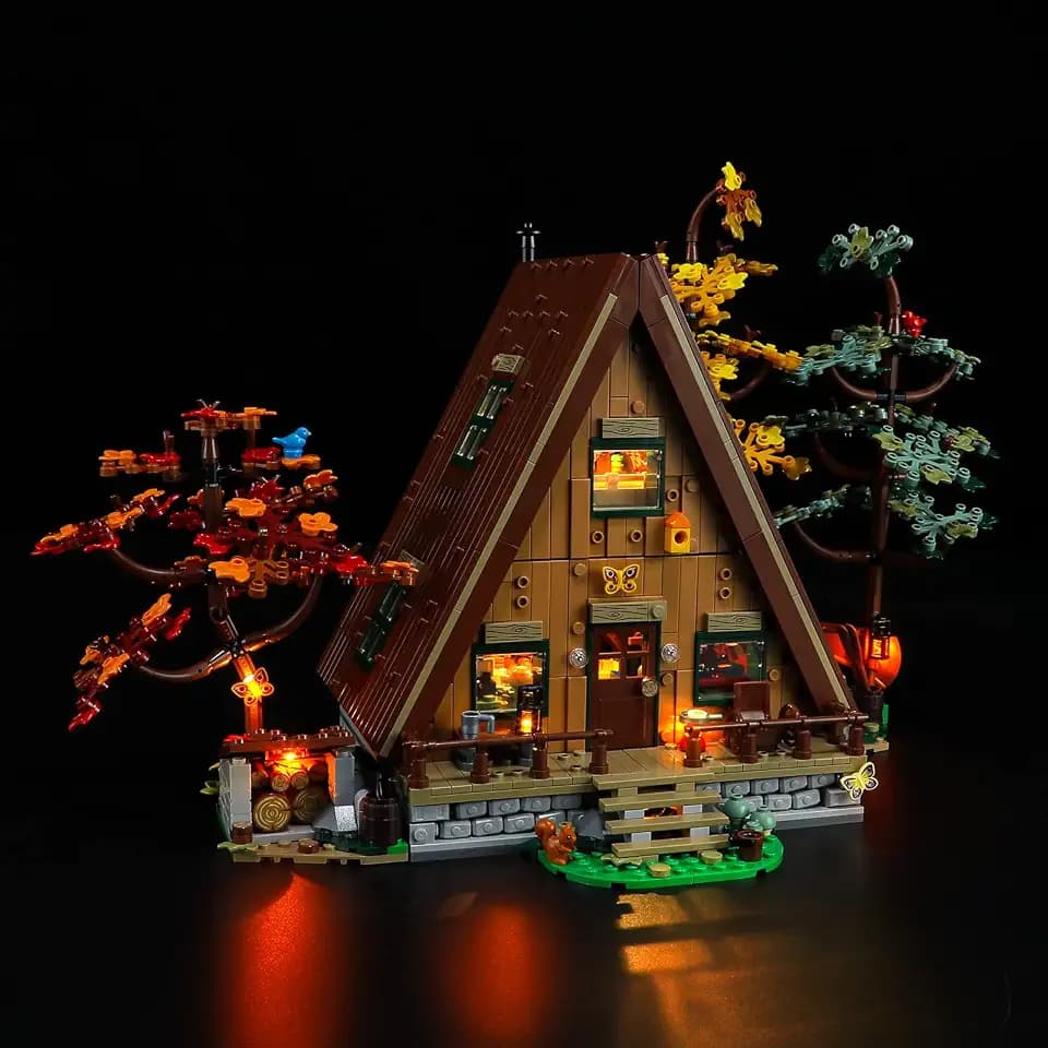 YEABRICKS LED Licht für Lego-21338 Ideas Finnhütte Bausteine Modell (Lego Set Nicht enthalten)