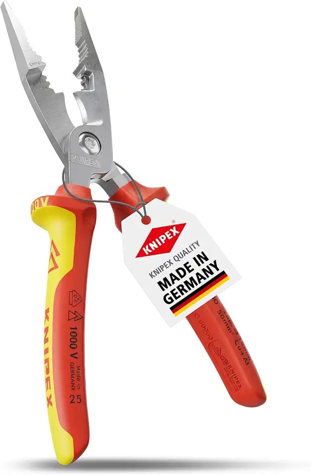 KNIPEX Elektro-Installationszange, VDE-geprüft 200 mm, 13 86 200