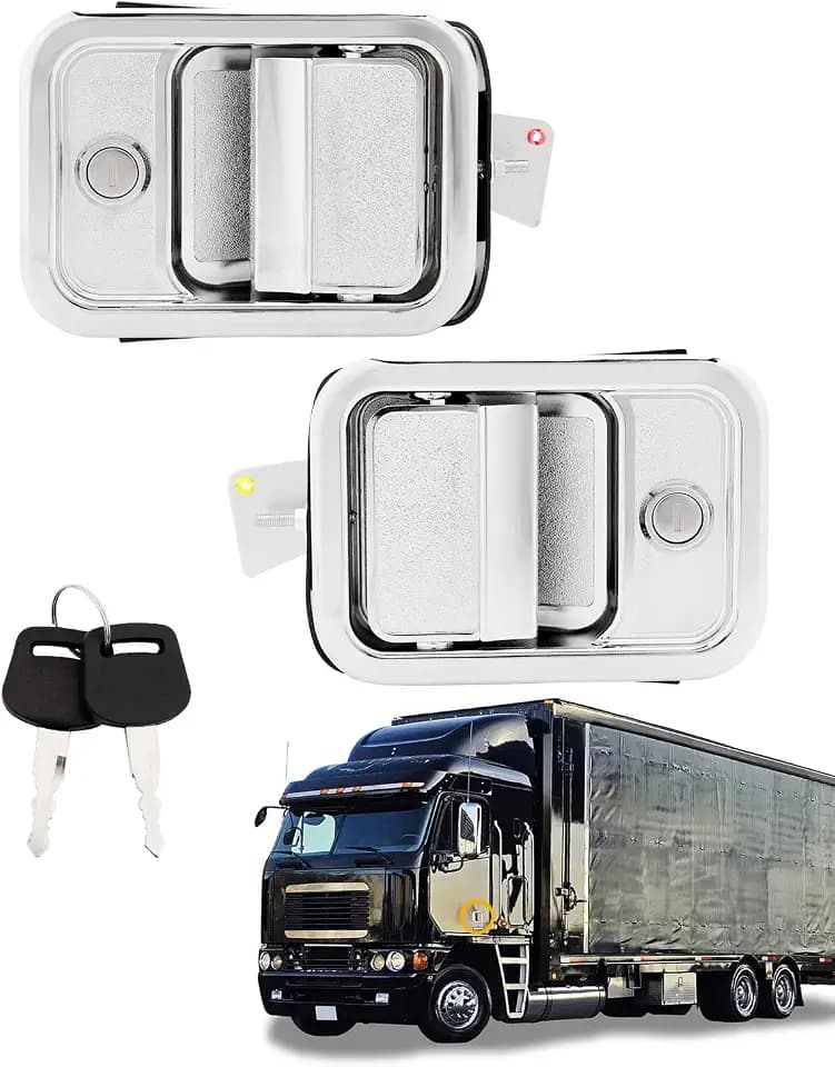 Exterior Door Handle Set Pair, Compatible with 2003-2014 Freightliner Argo
