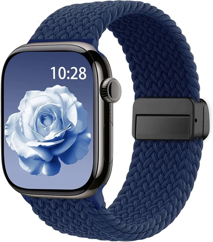 Braided Stretchy Magnetic Sport Band for Apple Watch Bands for Women Men
