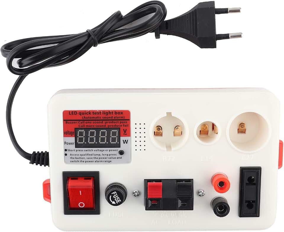 Fafeicy LED Testbox 220V, EU-Stecker, Display