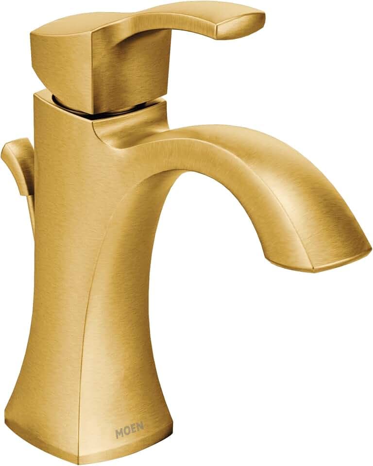 Moen 6903BG Voss 1-Handle High-Arc Bath Faucet, Brushed Gold