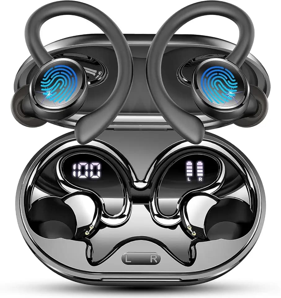 2026 Kopfhörer Kabellos Bluetooth 5.4, Bluetooth Kopfhörer, 28 EQ, 6 ENC Noise Cancelling Mics, 56 Std Spielzeit, HiFi Stereo, In Ear Kopfhörer Kabellose Kopfhörer, Ohrhörer mit LED, IP7 Wasserdicht