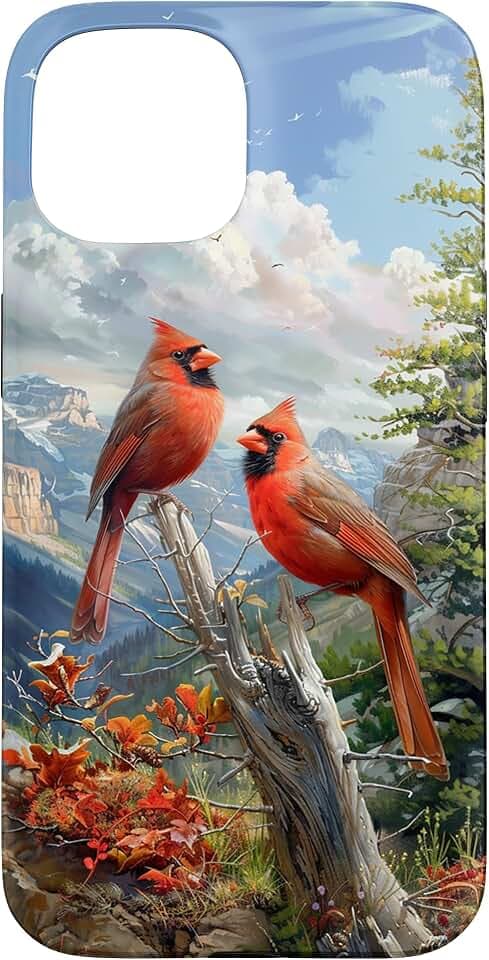 Red Cardinal Bird Nature Case for iPhone 15