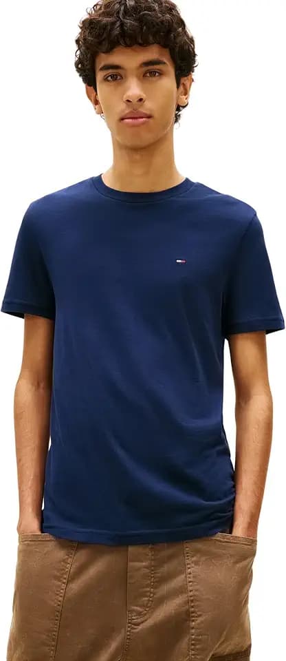 Tommy Jeans Herren T-Shirt Kurzarm Slim Fit