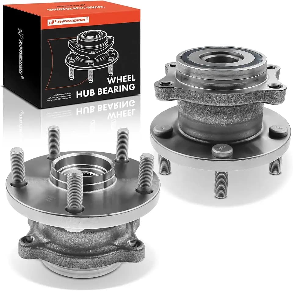 A-Premium 2 x Rear Wheel Bearing and Hub Assembly with 5-Lug