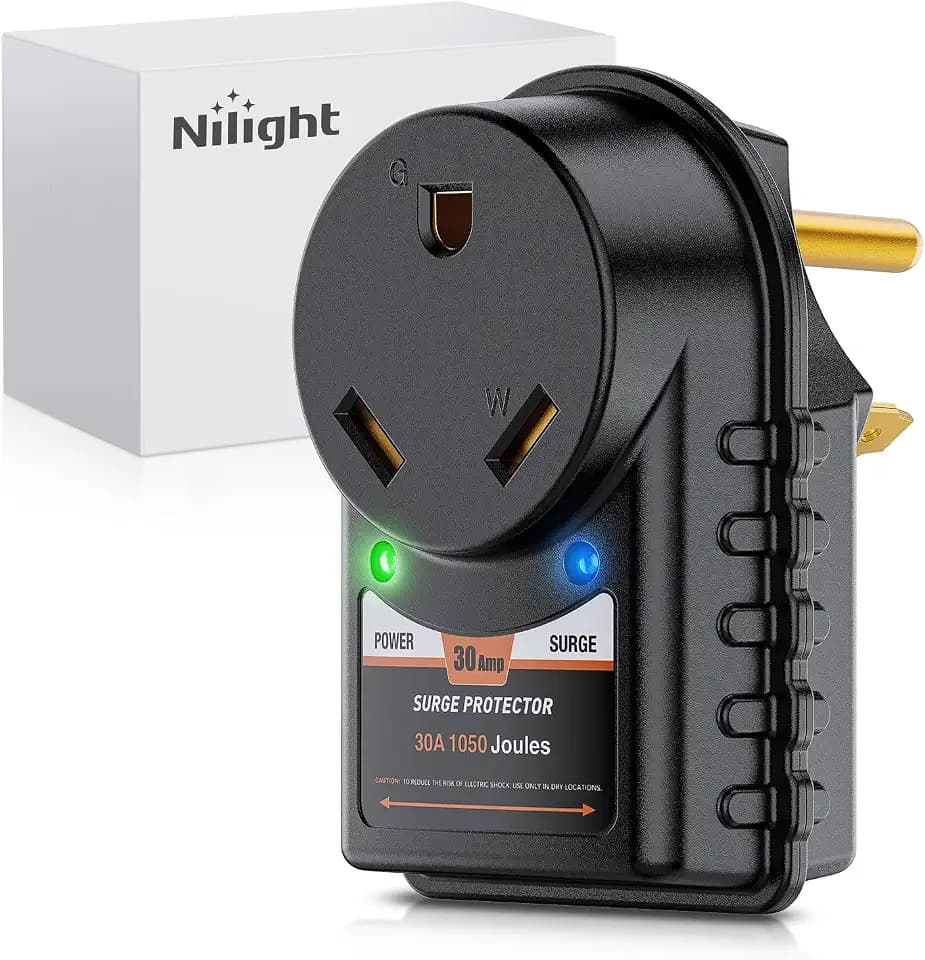Nilight 30 Amp RV Surge Protector ETL Listed TT-30P TT-30R