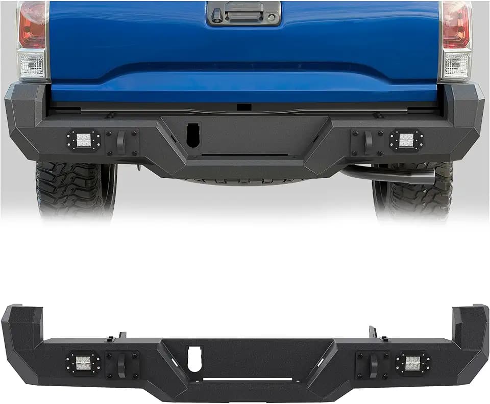 ECOTRIC Rear Bumper Compatible with 2016-2023 Toyota Tacoma