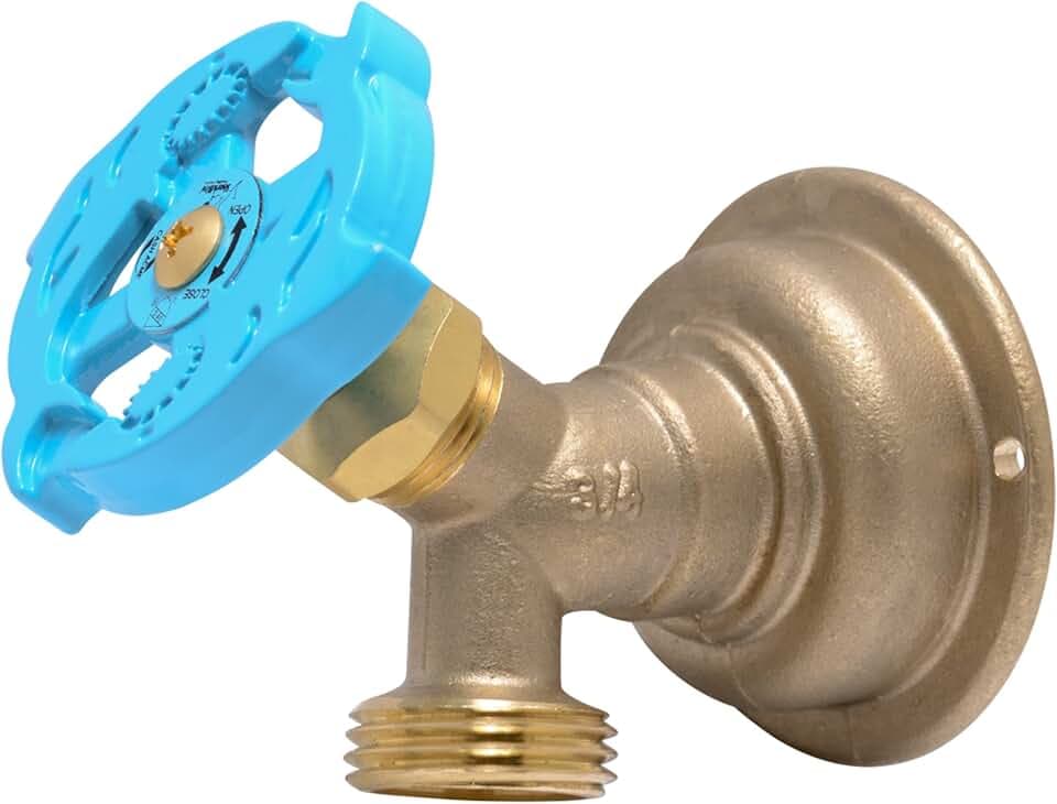 SharkBite 3/4 x 3/4 Inch MHT 90 Degree Hose Bibb, Multi Turn, Push To Connect Brass Plumbing Fitting, PEX Pipe, Copper, CPVC, PE-RT, HDPE, 24627LF