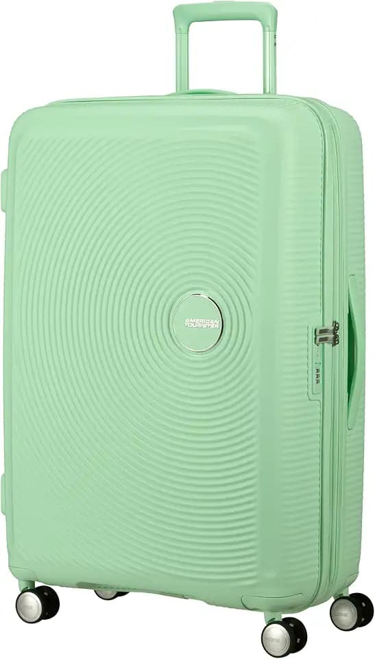 American Tourister Soundbox - Hartschalen-Koffer Groß, 77 cm - Trolley mit 4 Rollen, TSA-Schloss, erweiterbar & leicht, 97/110L, Grün (Pastel Green)