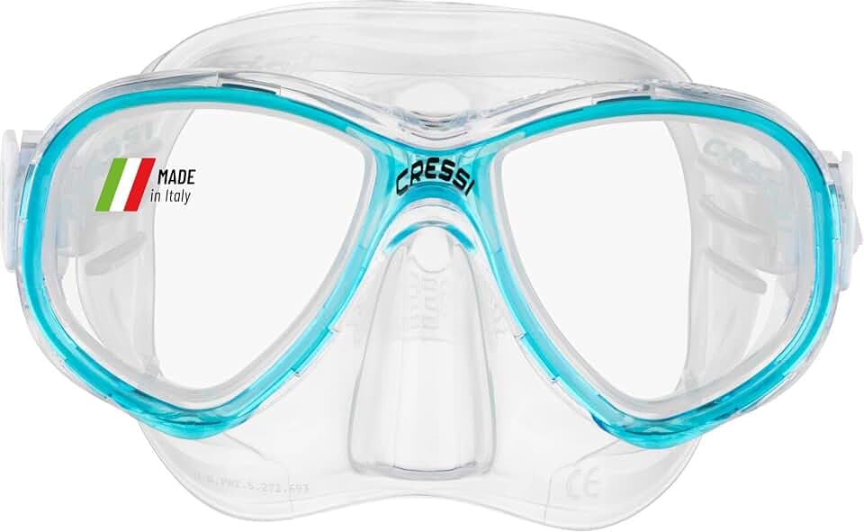 Cressi Perla Jr - Maske oder Combo Set Maske Perla Jr + Schnorchel Minigringo, Einheitsgröße, Junior Unisex