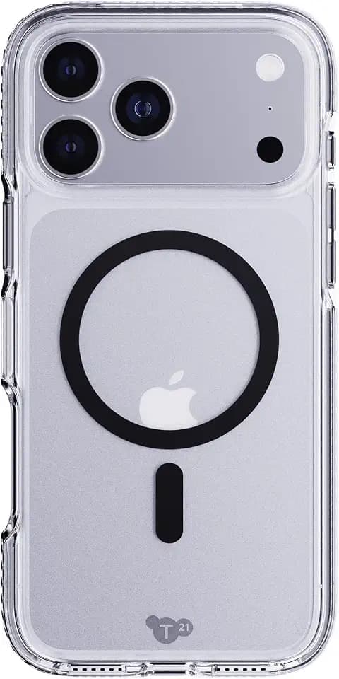 Tech21 EvoCrystal Case for iPhone 17 Pro Max – Black | Slim Protective Case | Impact Protection | MagSafe Compatible