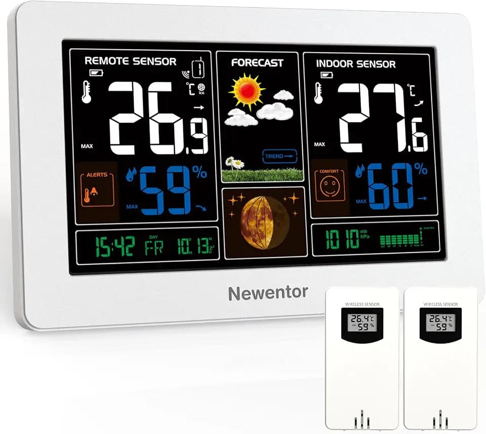 Newentor Wetterstation Funk mit Außensensor
