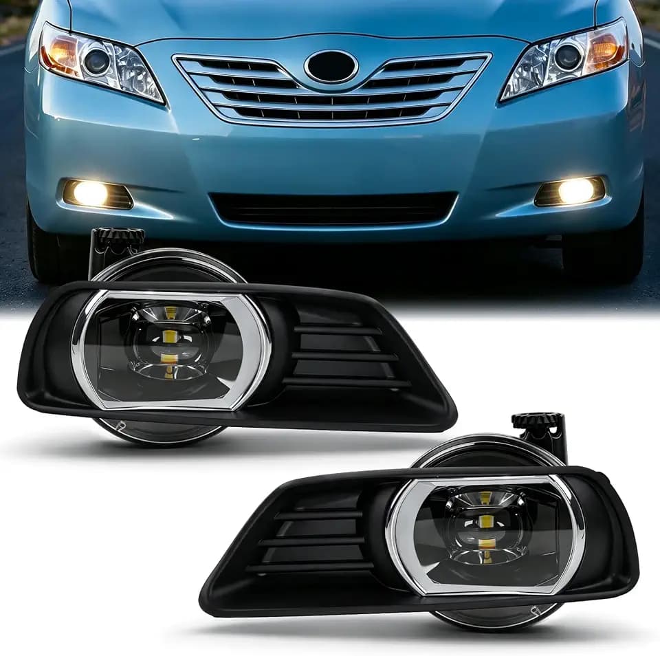 DOT LED Fog Light Assembly Compatible with 2007-2009 Toyota Camry