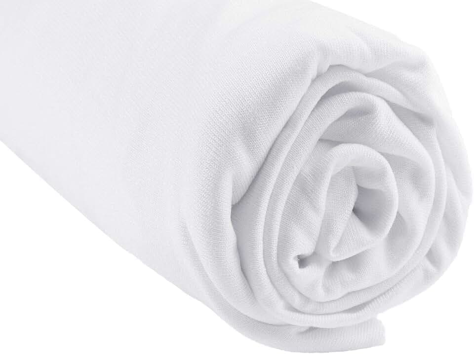 Spannbettlaken, 160 x 200 cm, für Doppelbett, Kingsize-Bett, 160 x 200 cm, Bambus, hypoallergen, Weiß, dehnbar, atmungsaktiv, gesunder Schlaf, Marke Easy Dort | Öko-Tex | Premium-Qualität |