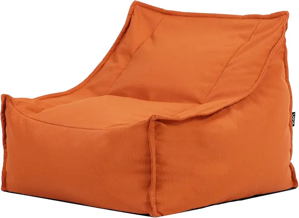 Icon Alto Outdoor Sitzsack Sessel für Erwachsene, Orange, Olefin Stoff für Drinnen und Draußen, Riesen Sitzsack mit Füllung, Bequemer Sessel, Garten, Terrasse, Lounge
