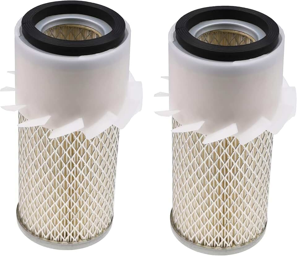 DVPARTS 2PK Air Filters 70000-11221 67800-58300 15227-11220 15562-11080 Compatible with Kubota B KH L Series and More B4200 B5100 B5200 B6100 B6200 B7100 B7200 B8200 L175 L185