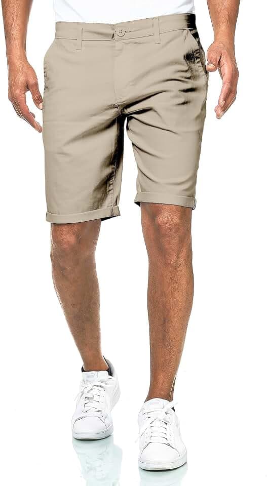 Smith & Solo Kurze Hosen Herren - Chino Shorts Kurz Baumwolle, Bermuda Hose Sommer, Laufshorts Männer Sport Trainingshose
