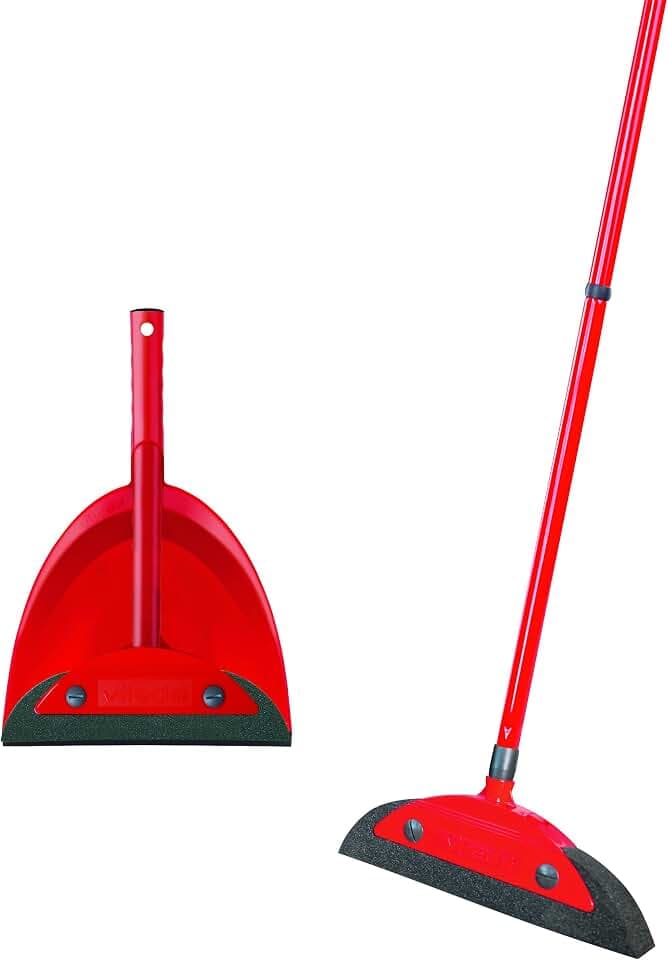 Vileda Superfeger Classic Besen mit 3-TLG Stiel und Kehrset