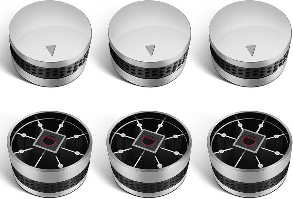 Unicook Grill Control Knobs for BBQ Grills with D-Shaped Shaft, 6 Pack