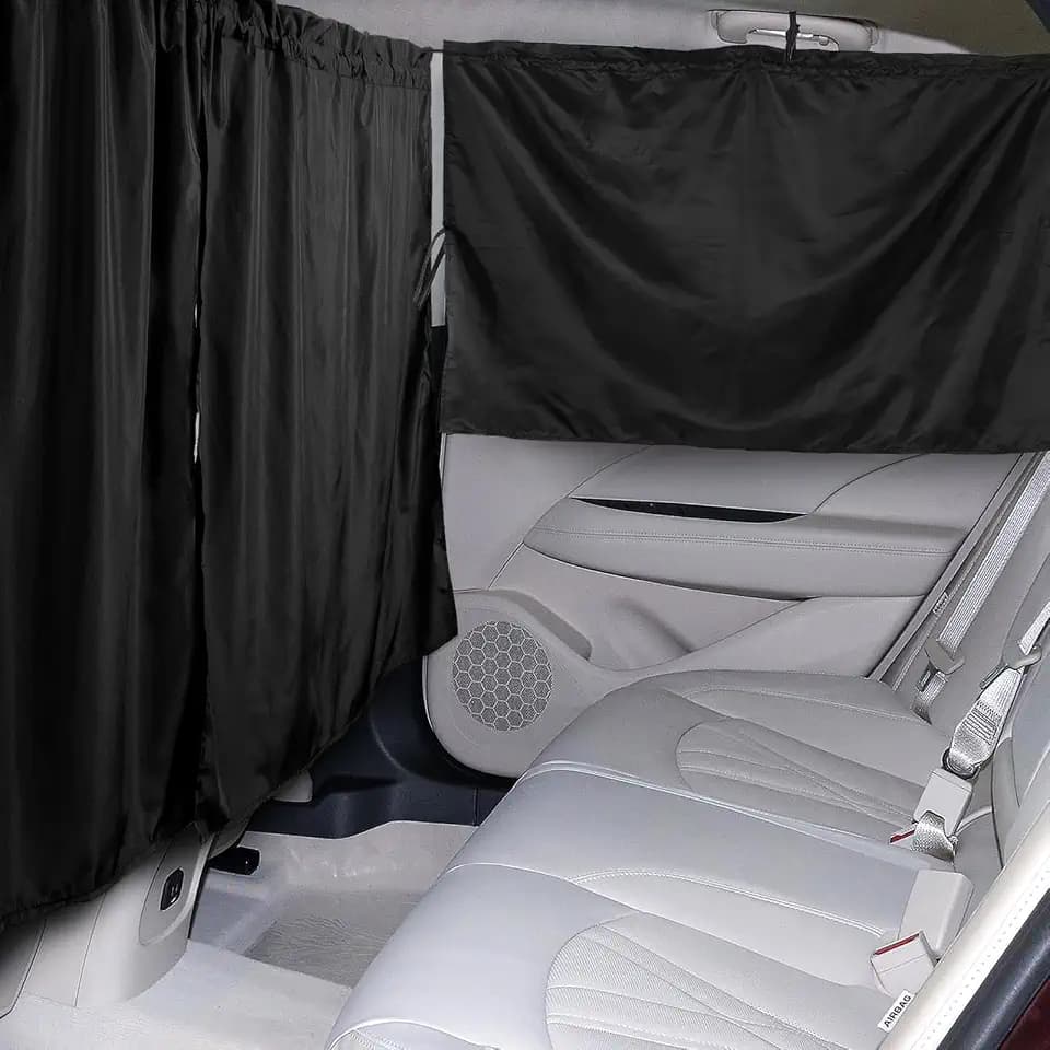 PAMASE Set of 3 Car Privacy Curtain, 95% Light Blocking