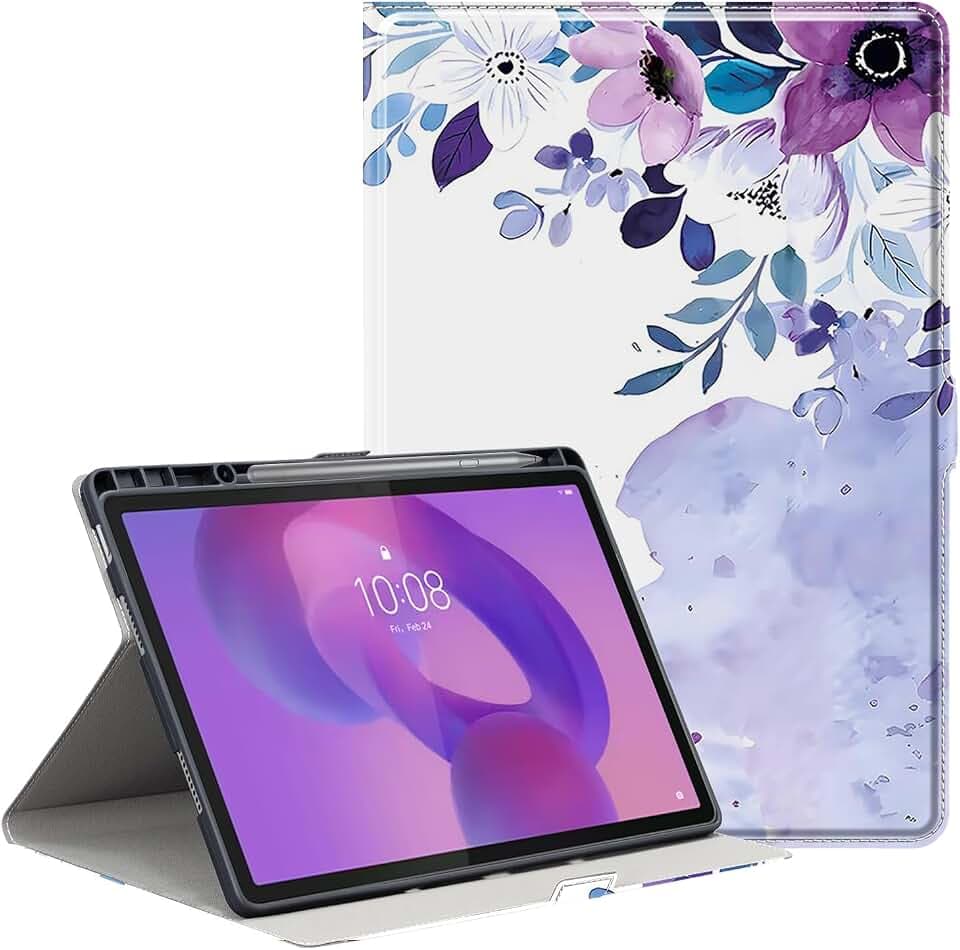 für Lenovo Idea Tab Pro Hülle mit Stifthalter,Magnetisches Silikon Stoßfeste Hülle für Lenovo Tab Pro 12.7 Zoll 2025 TB373FU,SCH