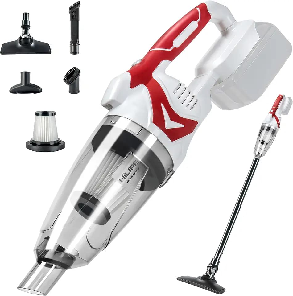 Cordless Vacuum Cleaner for Makita 18V Battery,Red/White(No Battery)