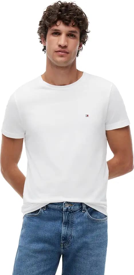 Tommy Hilfiger Herren T-Shirt Kurzarm Core Stretch Slim Fit