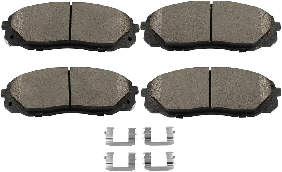SCITOO D1814-9048 Disc Brake Pads Sets Front Ceramic Brake Pads w/Hardware