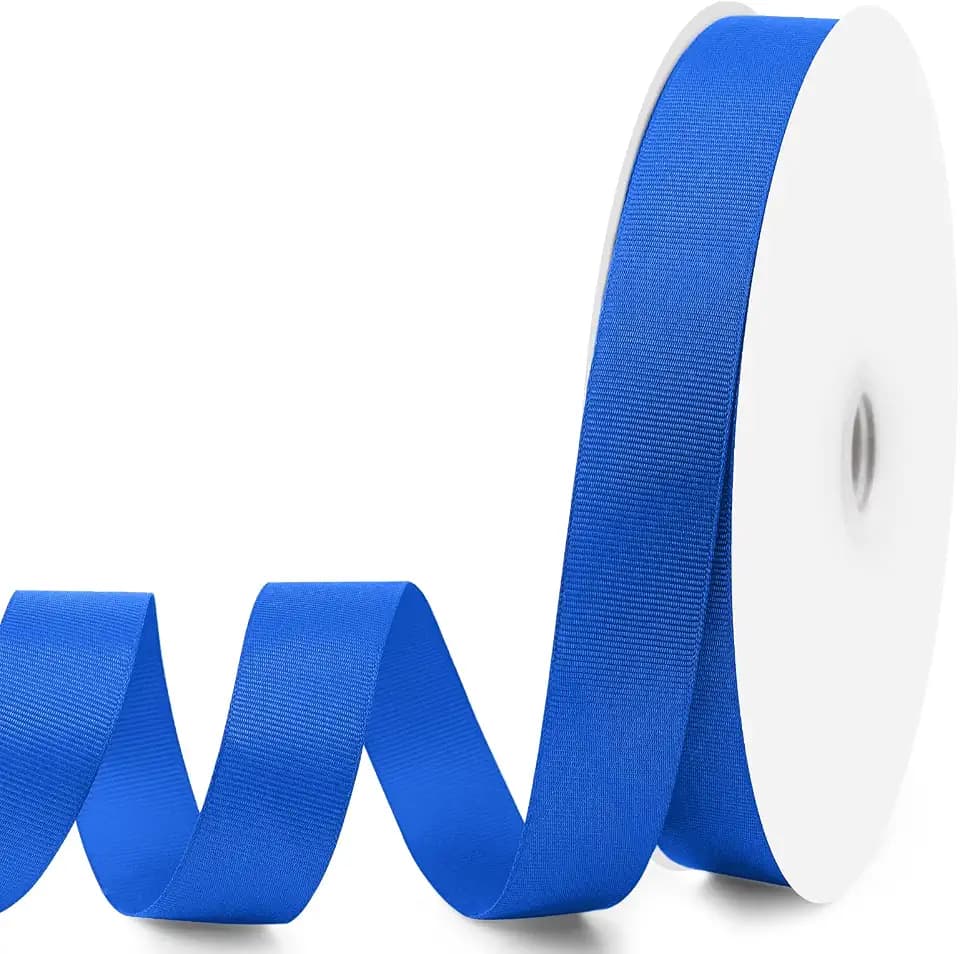1" X 100 Yards Royal Blue Grosgrain Ribbon, Premium Grosgrain Ribbon for Sewing, Gift Wrapping, Bow Making, Wedding Decor, Wrapping and More (Royal Blue)