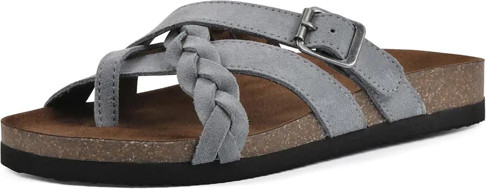 White Mountain Women's Harrington Braided Footbed Sandal