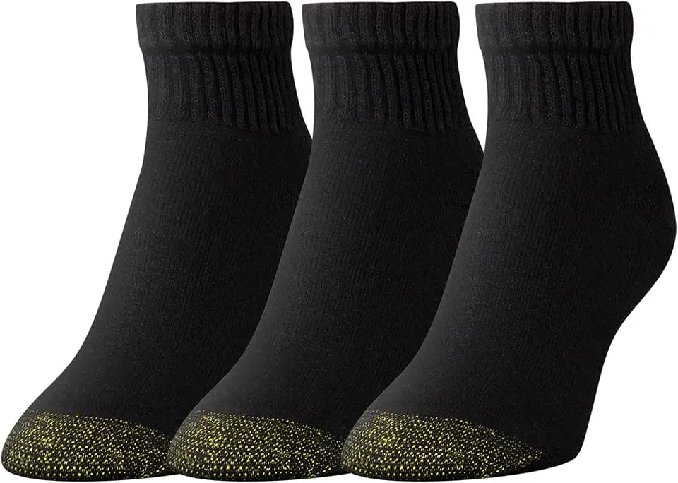 GOLDTOE Women's Ultratec Quarter Socks, 3-pairs