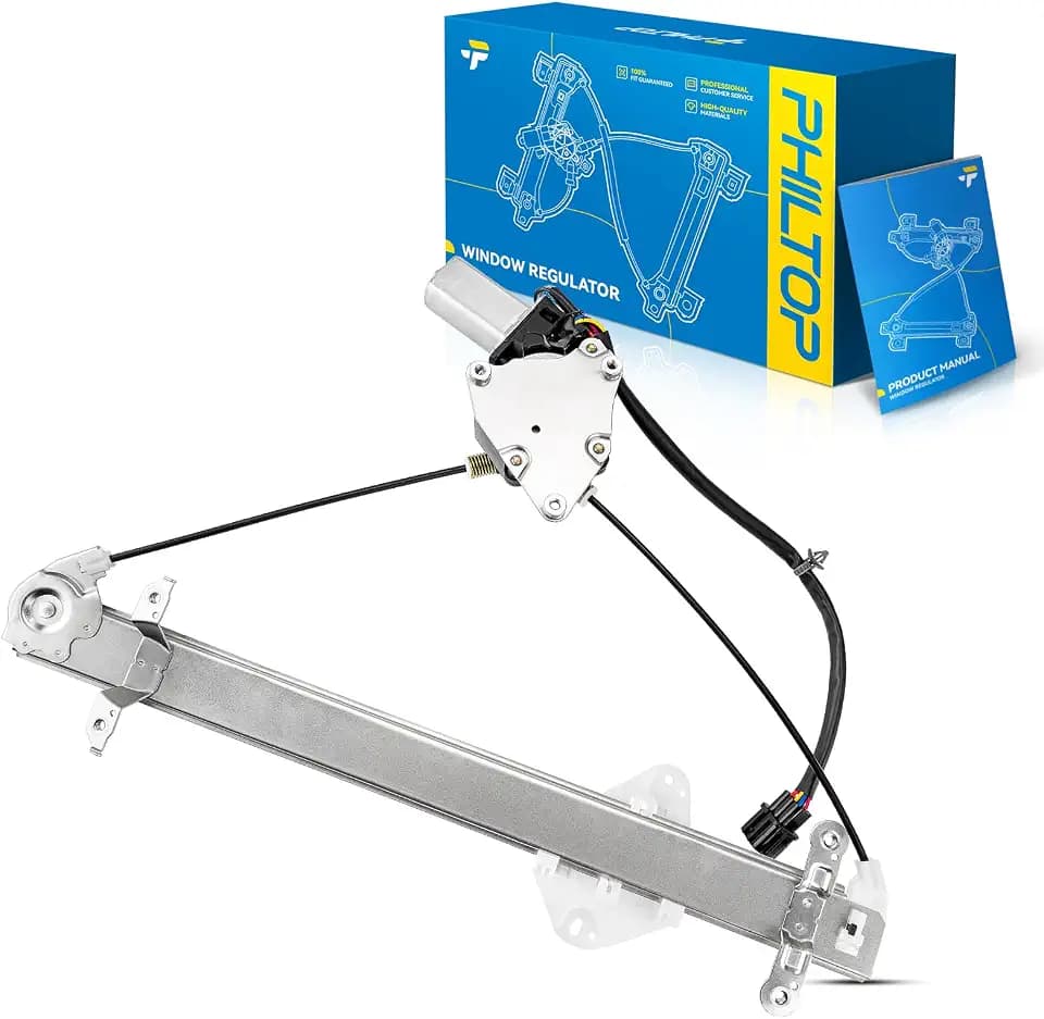 PHILTOP Front Left Power Window Regulator w/Motor Fit for Outback 2010-2014