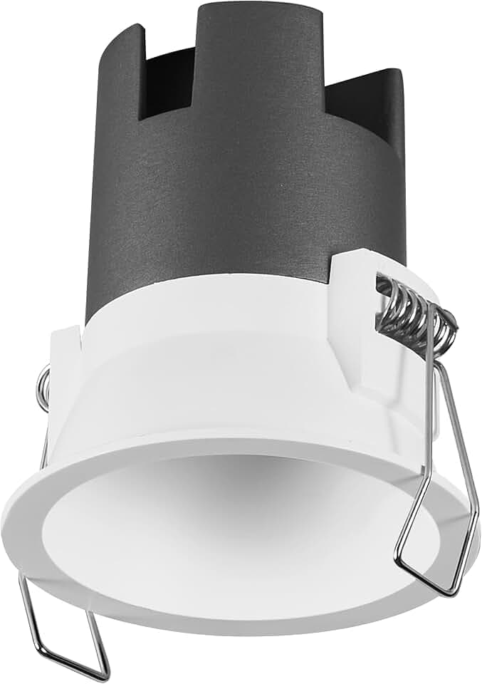 OSRAM SPOT TWIST Einbau-Downlight, weiß, 5W, 400lm, 830 WT, 70mm Durchmesser, warmweiße Lichtfarbe, bis zu 90% Energieersparnis im Vergleich zu Halogen-Downlights, einfache Montage, 3000K