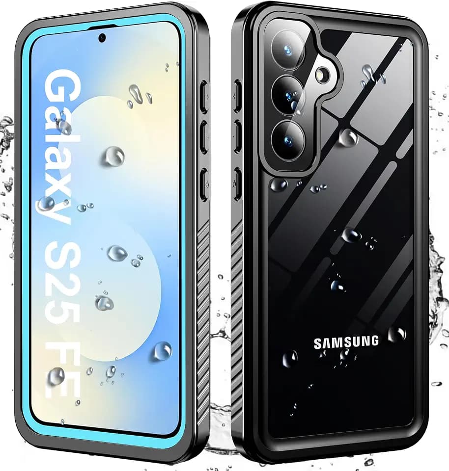 for Samsung Galaxy S25 FE Case Waterproof, [IP68 Waterproof Dustproof] [Built-in Screen Protector] Rugged Full Body Underwater Shockproof Protective Cover for Samsung S25 FE 6.7" Case, Teal
