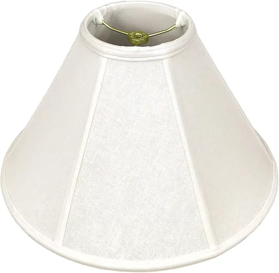 Royal Designs, Inc. BSO-706-20LNWH Coolie Empire Basic Lamp Shade, 7 x 20 x 12.5, Linen White