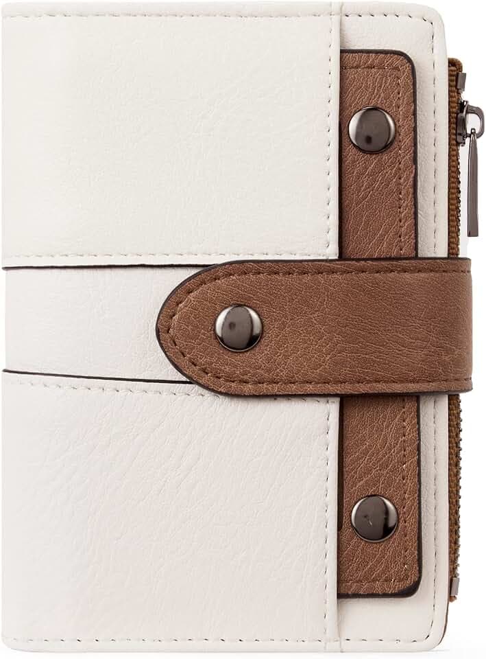 CLUCI Wallet for Women Leather Slim Womens Wallet Bifold Multi Card Holder Organizer Designer with Removable ID Window