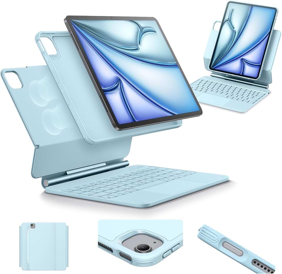 ESR for iPad Air 11/Pro 11 Inch Case Keyboard, Multi-Mode Magnetic Stand