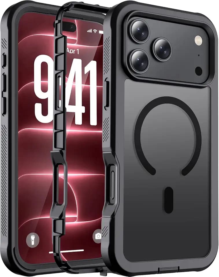 jaroco Magnetic for iPhone 18 Pro Max Case/iPhone 17 Pro Max Case Black