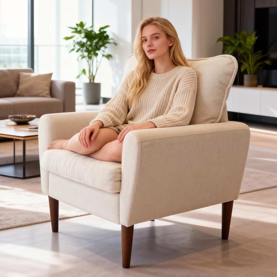 OLIXIS Comfy Accent Chair for Living Room Bedroom and Waiting Room