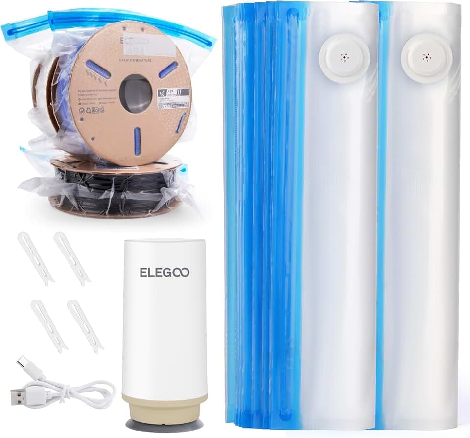 ELEGOO 3D Drucker Filament Vakuumbeutel mit Auto Pumpe